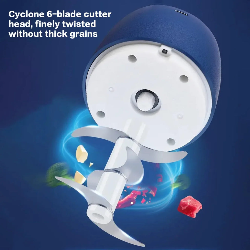 TINSOL 350ML Food Chopper Electric Meat Grinder Garlic Masher USB Multifunction Slicer Blender Kitchen Food Processor
