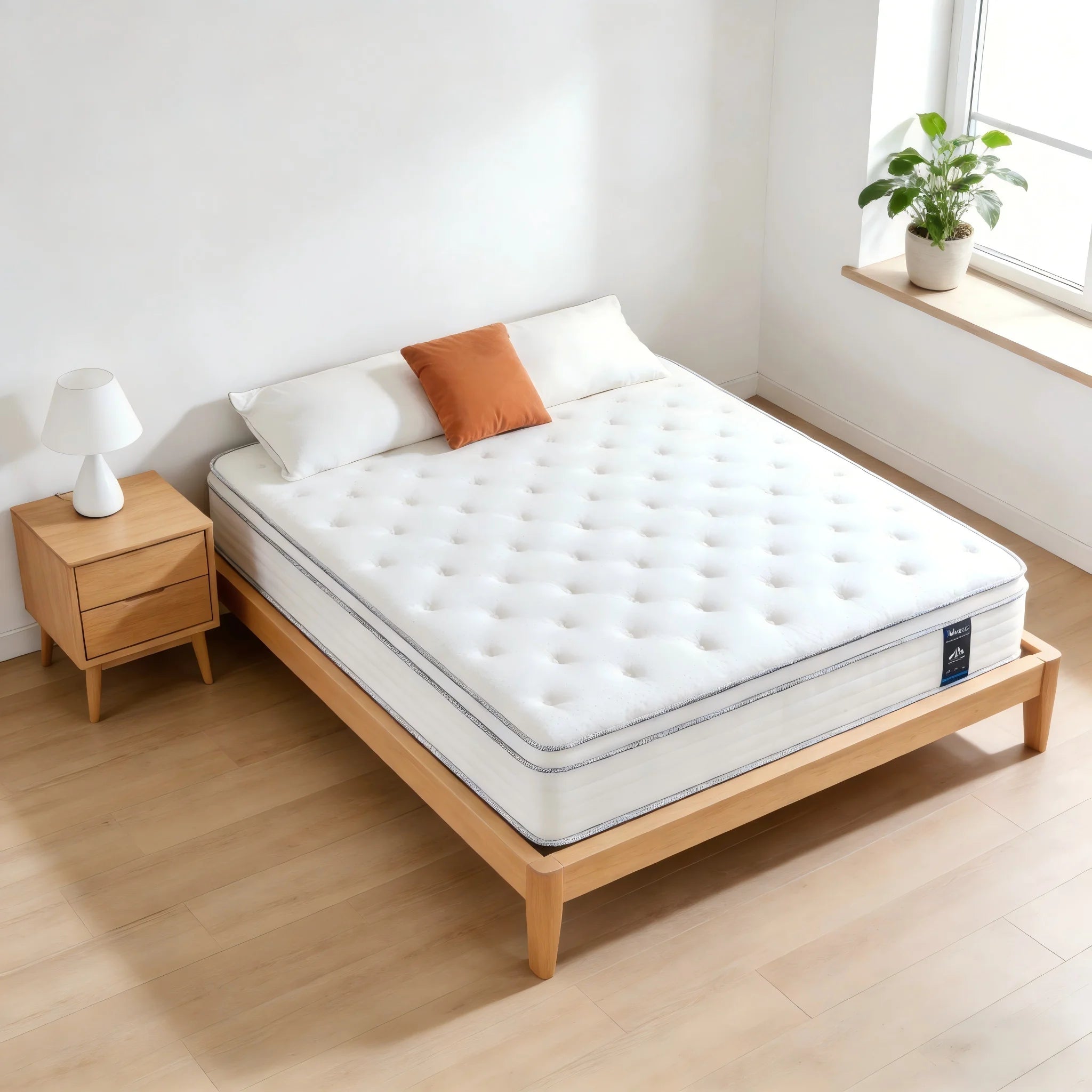 Queen King Full Size Mattress,12 Inch Hybrid Mattress in a Box with Pocket Spring, Medium Firm,Motion Isolation ,Pressure Relief