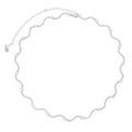 Micro Paved Sparking 5A CZ Fashion Women Choker Geometric Curved Bar Wave Charm Necklace