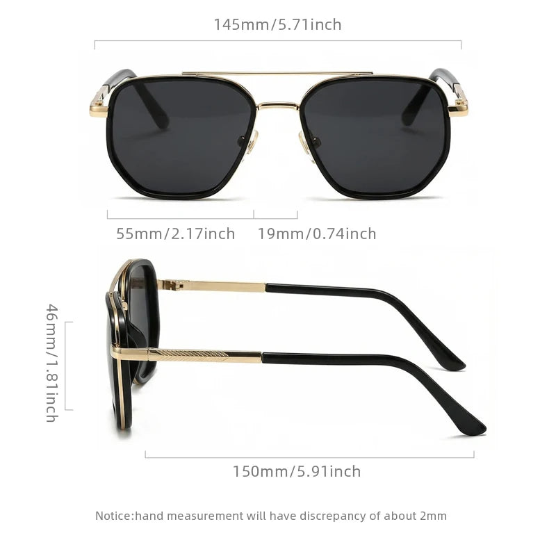 New Pilot Polarized Sunglasses Men Women Classic Polygon Driving Sun Glasses Fashion Outdoor Anti-glare Shades UV400