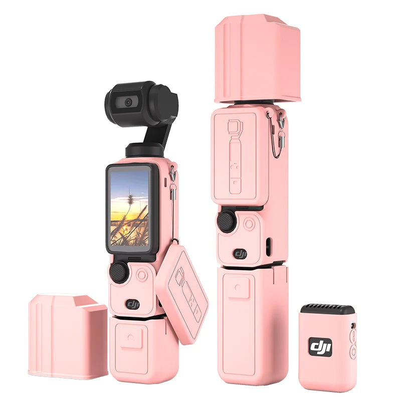 Silicone Cover for Pocket 3 Soft Flexible Washable Lens Cup Protector Sleeve for Pocket 3 Skin for DJI Osmo Pocket 3 Accessories