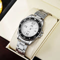High Quality Top Brand Relogio Masculino Men Quartz Watches Fashion Calendar Stainless Steel Watch For Men Montre Homme 시계