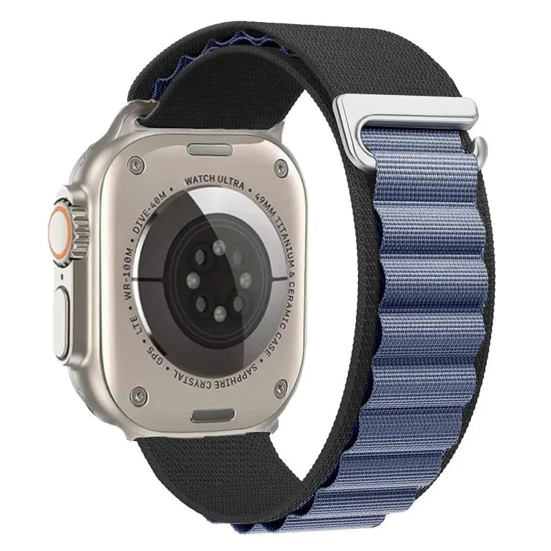 Alpine Loop Strap For Apple Watch Ultra 3 Band 49mm 11 10 9 8 7 46mm 42mm 45mm 41mm Nylon Sport Bracelet iWatch 6 5 SE 44mm Belt
