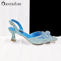 QueenaYan Elegant African-Inspired Evening Shoes and Handmade Clutch Set Pointed Toe High-Heel Women's Footwear and Matching Bag