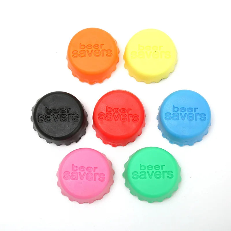 Reusable Silica Gel Bottle Cap Sealed Beer Cap Vinegar Soy Sauce Bottle Soda Cola Cap Wine Protective Stopper