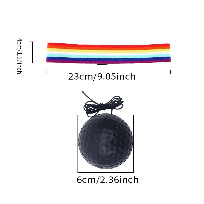 1 Piece of Boxing Reaction Ball, Boxing Speed Ball, Decompression, Evasion, Sanda Training Equipment, Home Boxing Head Mounted R