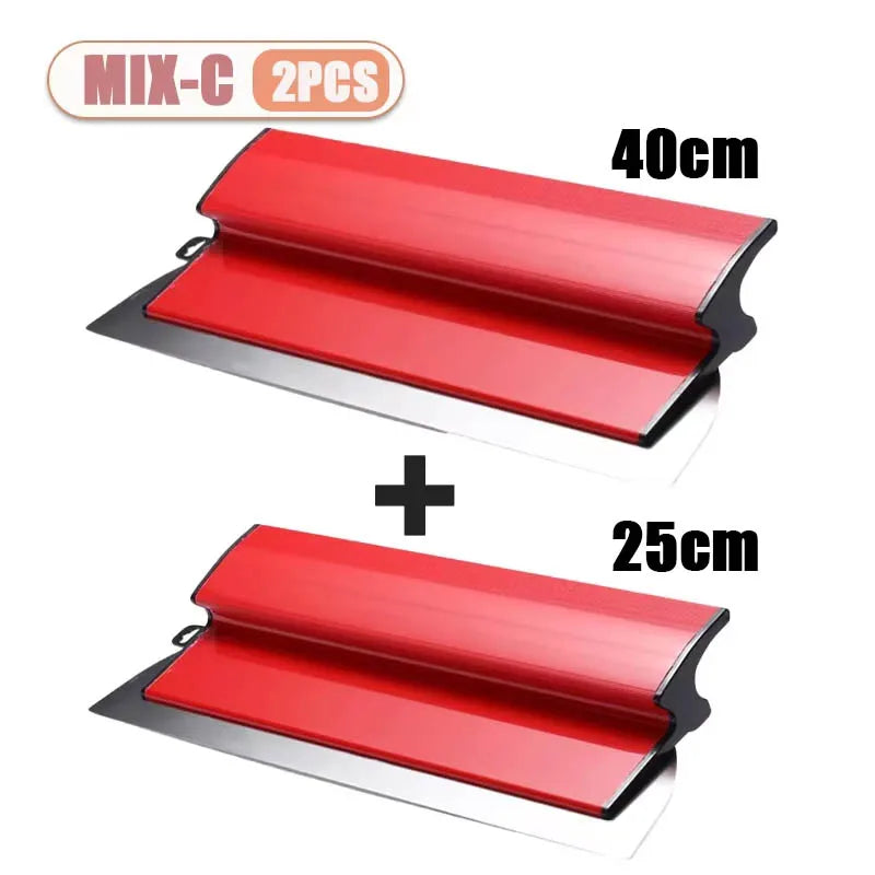 1-4PCS 25cm/40cm Stainless Steel Scraper for Wall Plastering Leveling Tool Putty Knife Wall Finishing Trowel Home Accessories