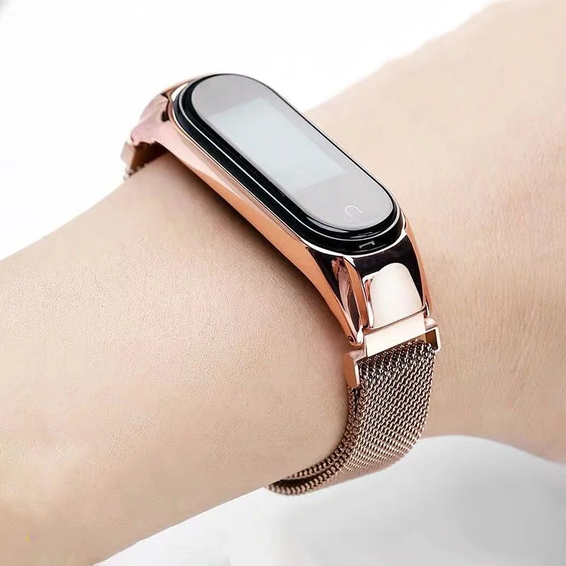 Milanese Bracelet for Xiaomi Mi Band 8 Strap Correa Mi band 6 7 stainless steel metel miband6 band4 for Xiaomi mi band 7 3 5 6 4