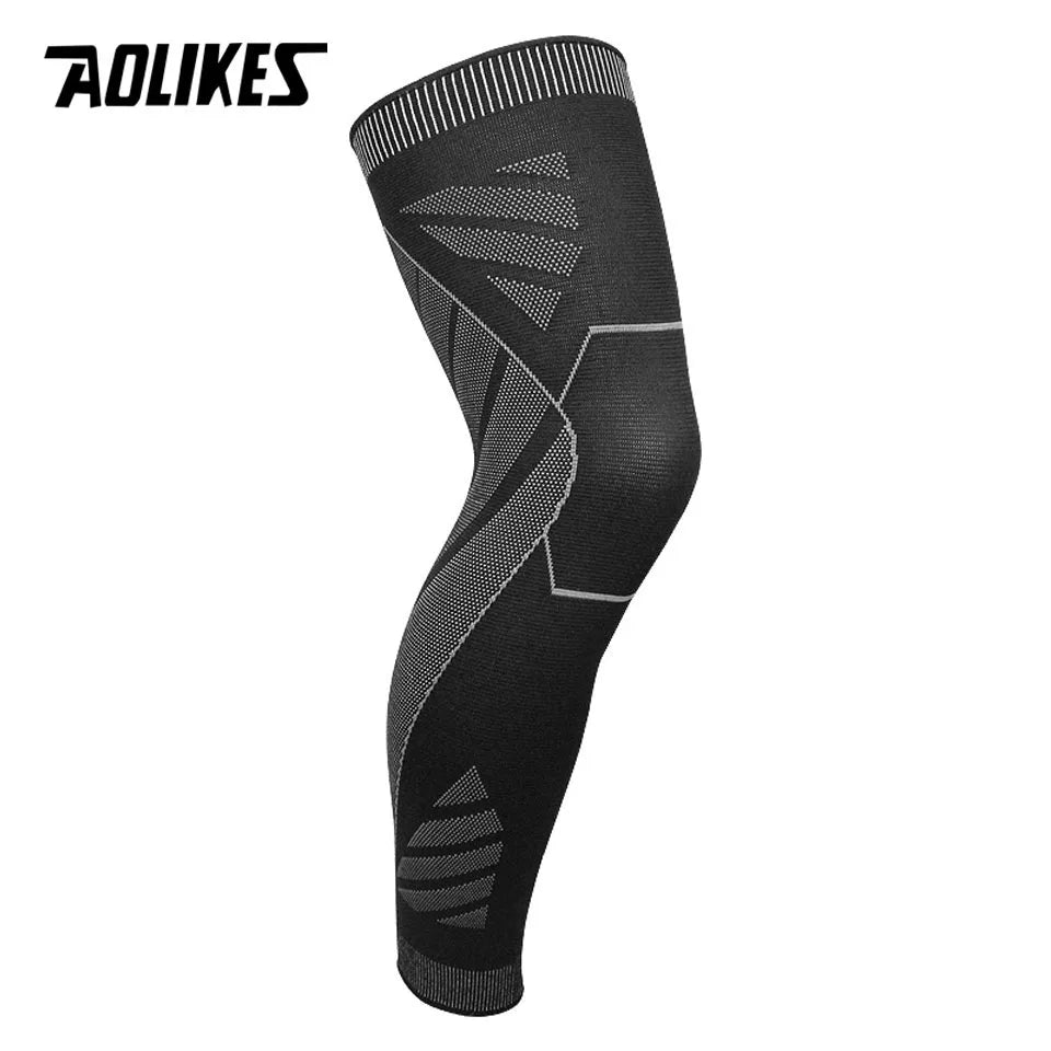 AOLIKES Sports Full Leg Compression Sleeves Knee Braces Support Protector for Weightlifting Arthritis Joint Pain Relief