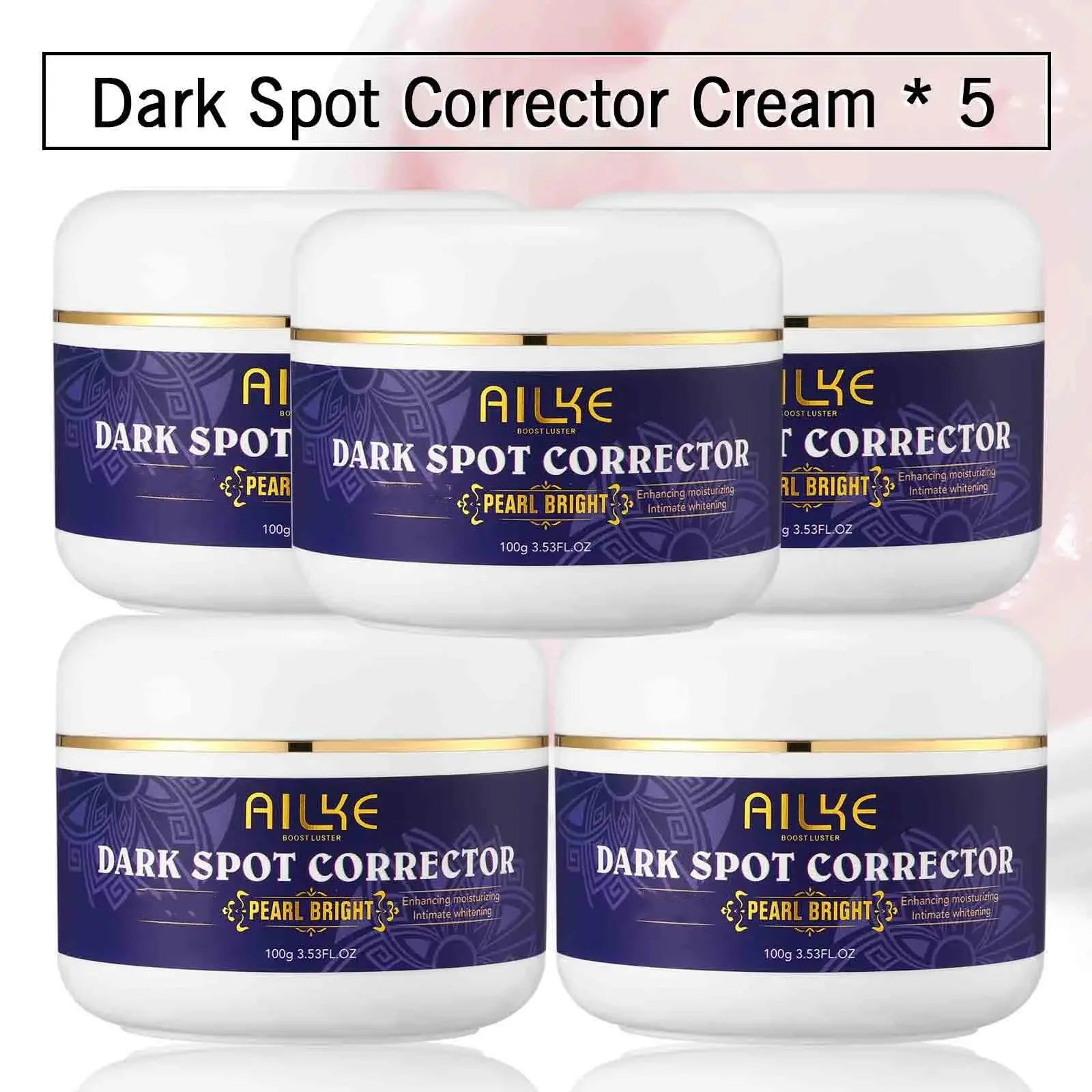 AILKE Glutathione 5-in-1 Women Skin Care Kit, With Body Lotion, Serum, Dark Spot Removal Cream, Body Cream, Brightening Soap