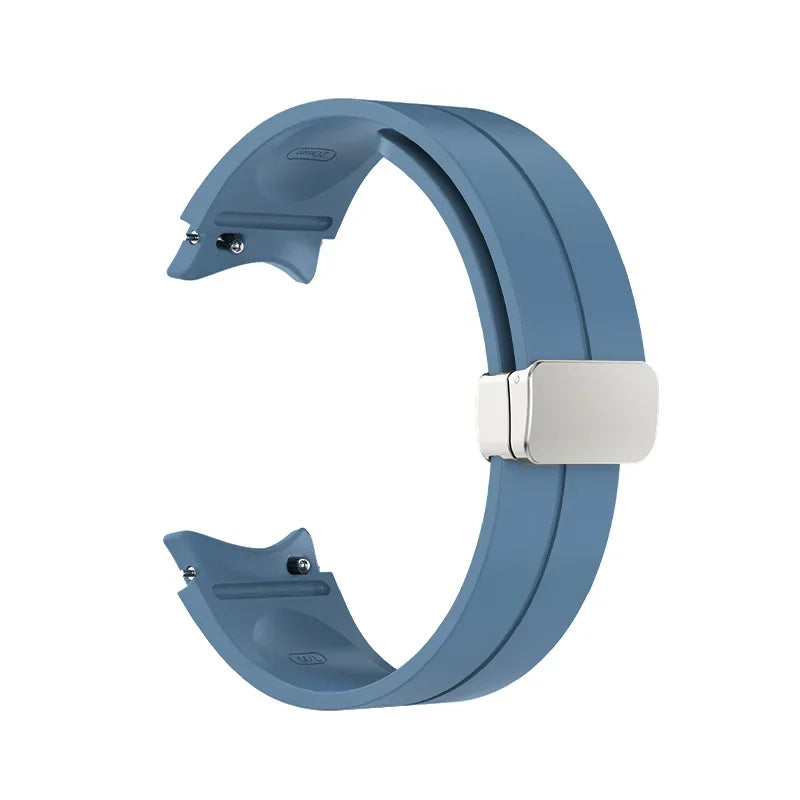 Original Silicone Band for Samsung Watch 7 6 5 4 Classic Strap 47mm 43mm 44mm 40mm Magnetic Buckle For Galaxy Watch 5 Pro 45mm