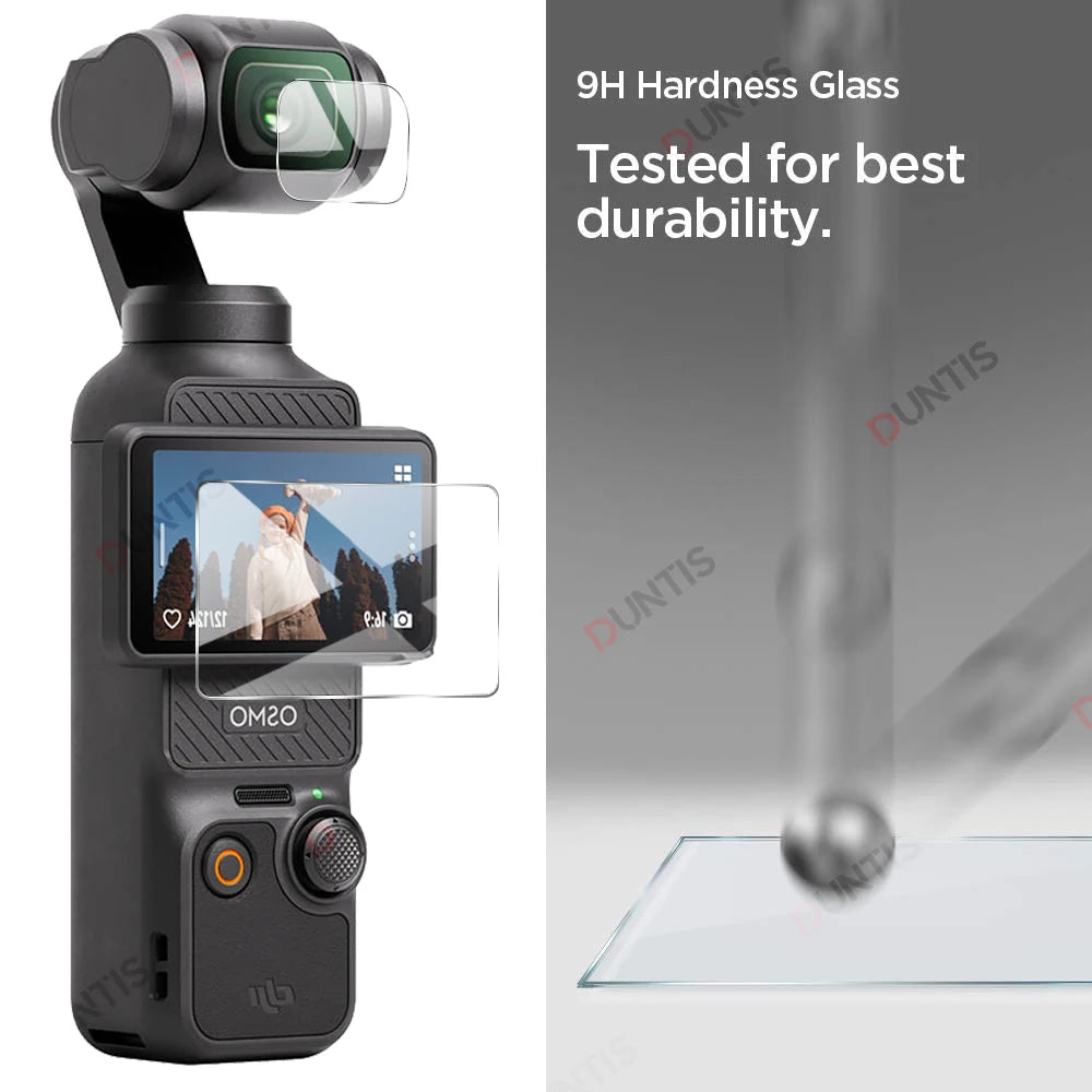 9H HD Tempered Glass for DJI OSMO Pocket 3/4 Screen Protector For DJI Pocket3/4 Gimbal Camera Lens Protect Glass Accessories