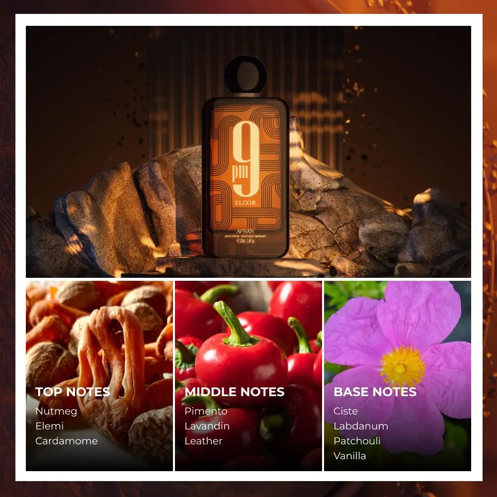Afnan 9PM Elixir perfume, a delicate combination of tropical fruit fragrance and rich woody fragrance, is full of vitality and mystery. Daily commuting or night parties exude a unique and irresistible mature charm.