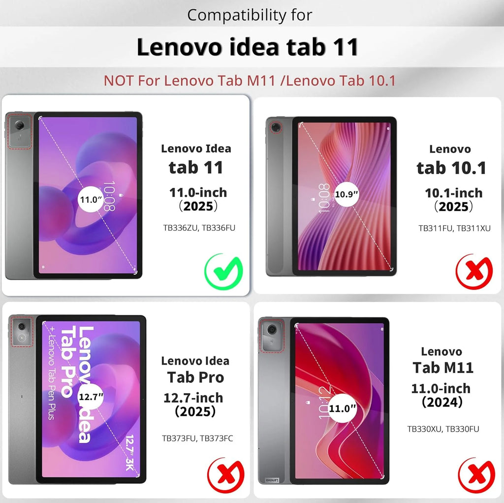11 inch Tempered Glass For Lenovo Idea Tab (11") 2025 TB-336ZU / TB-336FU Anti-Fingerprint HD Screen Protector Protective Film