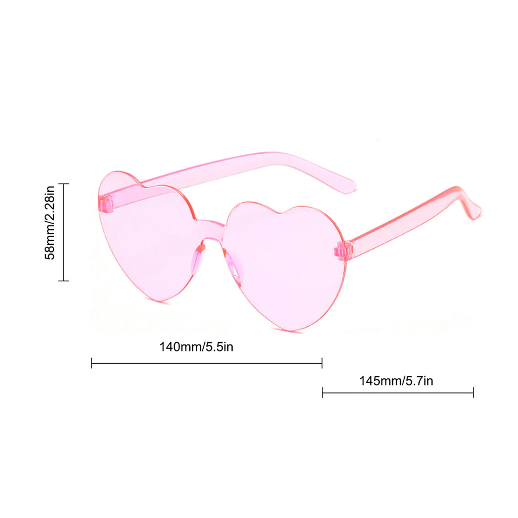 20pcs Love Jelly Color Glasses, Gathering Decorative Glasses, Photo Props Dress Up Cosplay Amusement Park