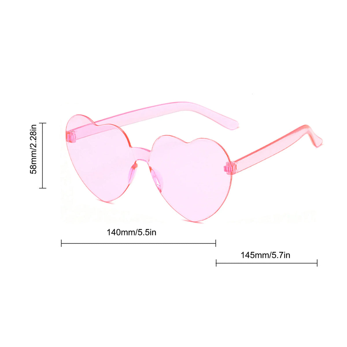 20pcs Love Jelly Color Glasses, Gathering Decorative Glasses, Photo Props Dress Up Cosplay Amusement Park