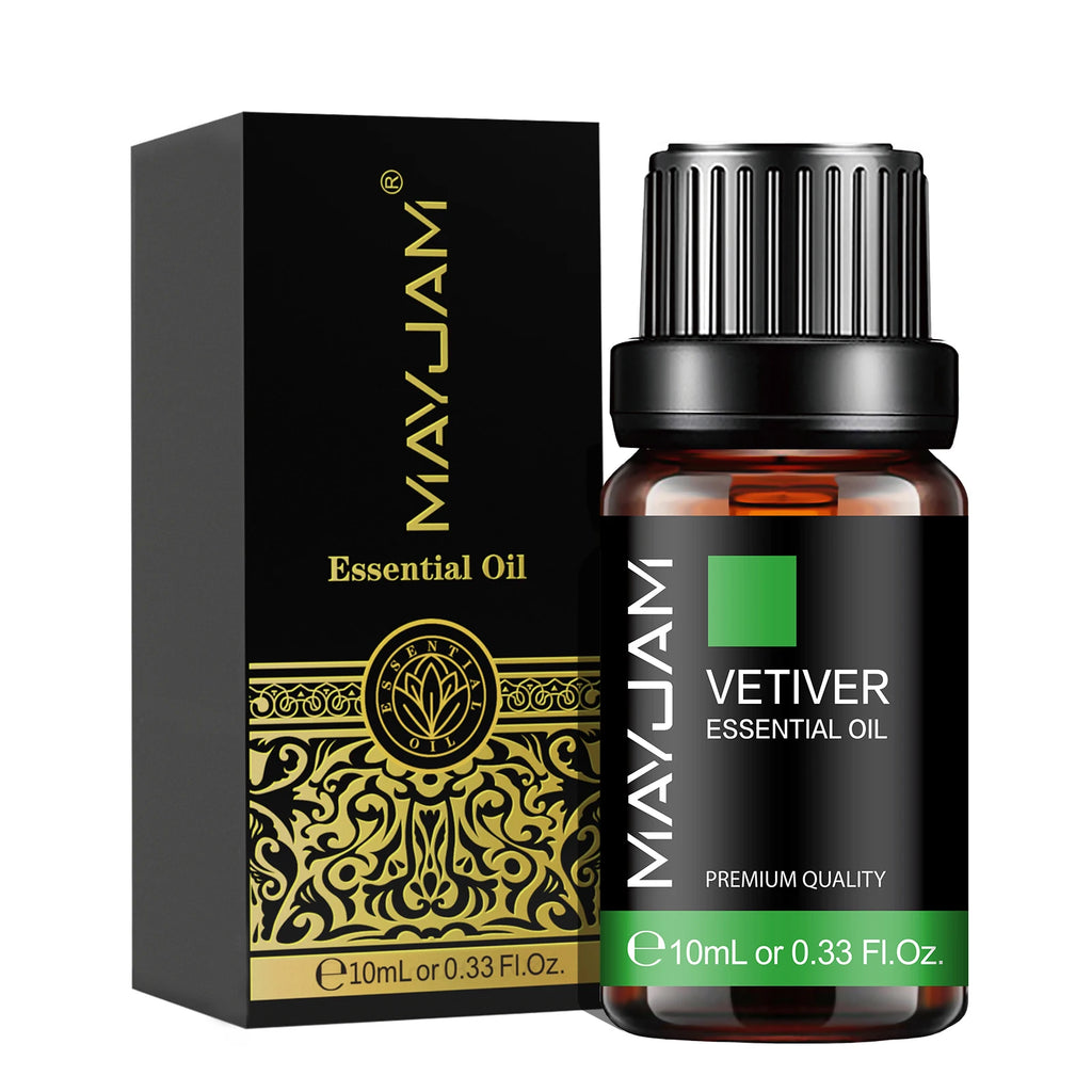 MAYJAM 10ML Myrrh Camphor Thyme Vetiver Cypress Cajeput Essential Oil For Humidifier Diffuser Burner Making Scented Candle