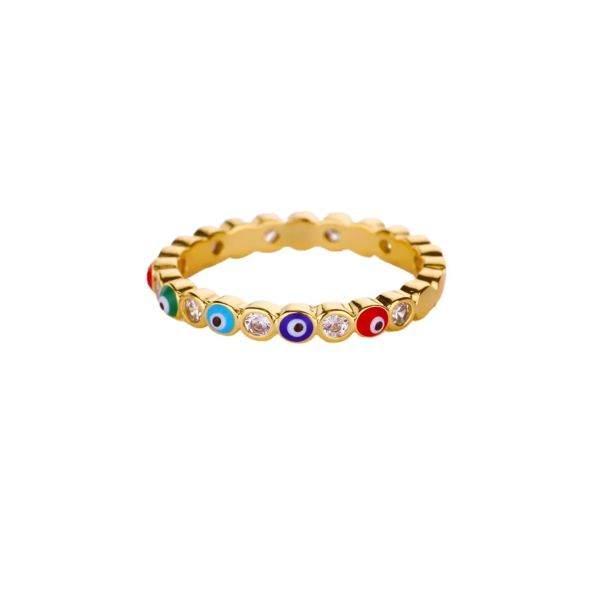 White Zircon Geometric Stainless Steel Rings For Women Gold Color Adjustable Wedding Aesthetic Ring Jewelry Gift Accessories