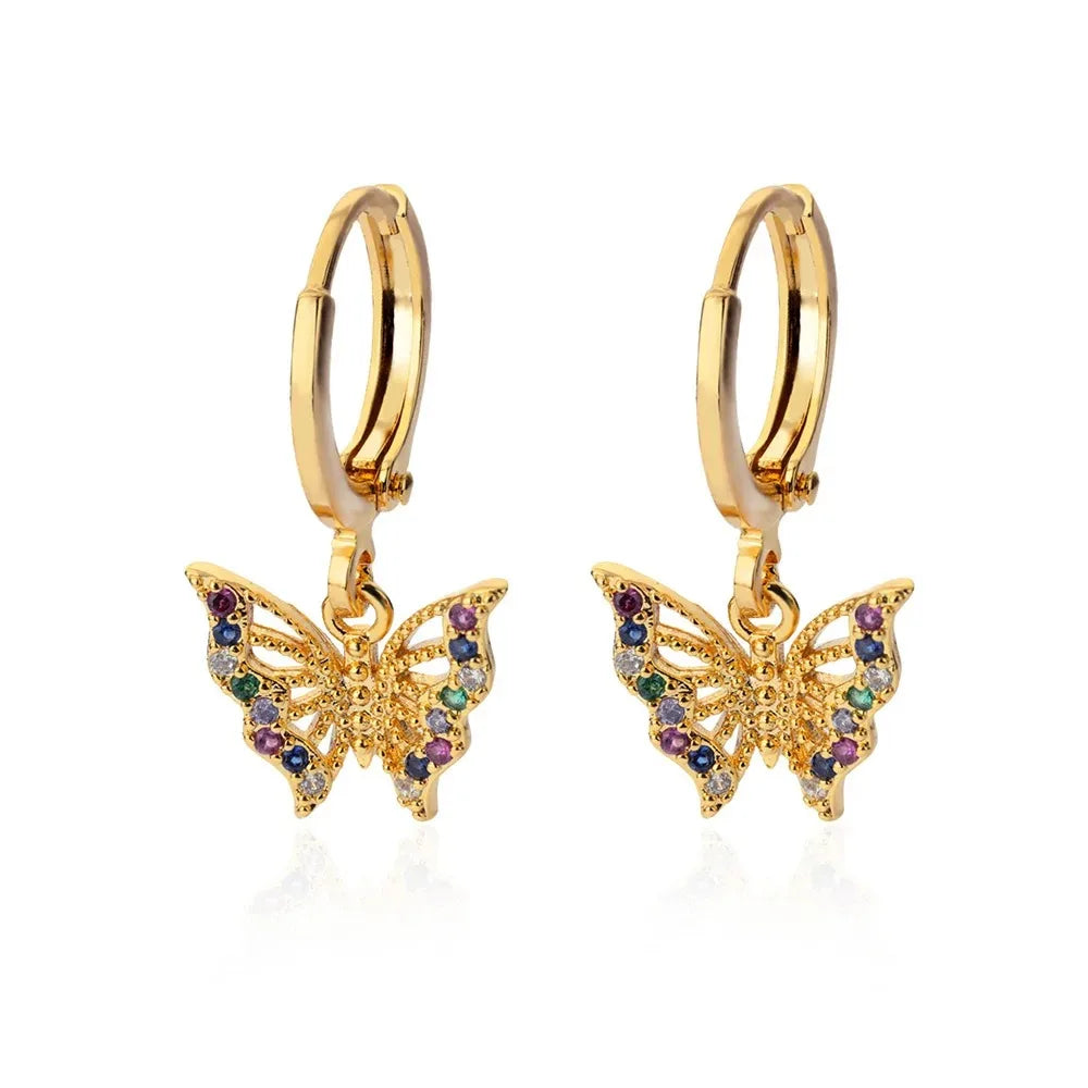 Vintage Bowknot Stainless Steel Earrings For Women Elegant Jewelry Gold Plated Stainless Steel Stud Earring Christmas Jewelry