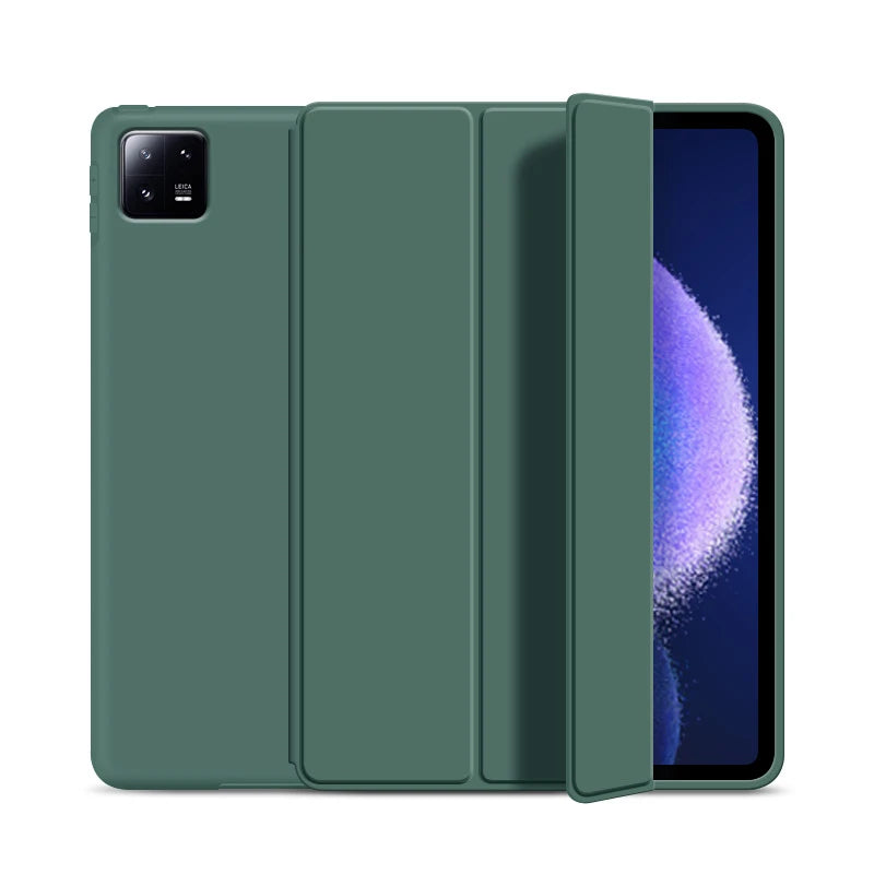 Smat Case For Xiaomi Pad 6 2023 11 inch PU Leather Tri-folding Magnetic Cover Funda For Xiaomi Mi Pad 6 MiPad 6 Pro 2023 Case