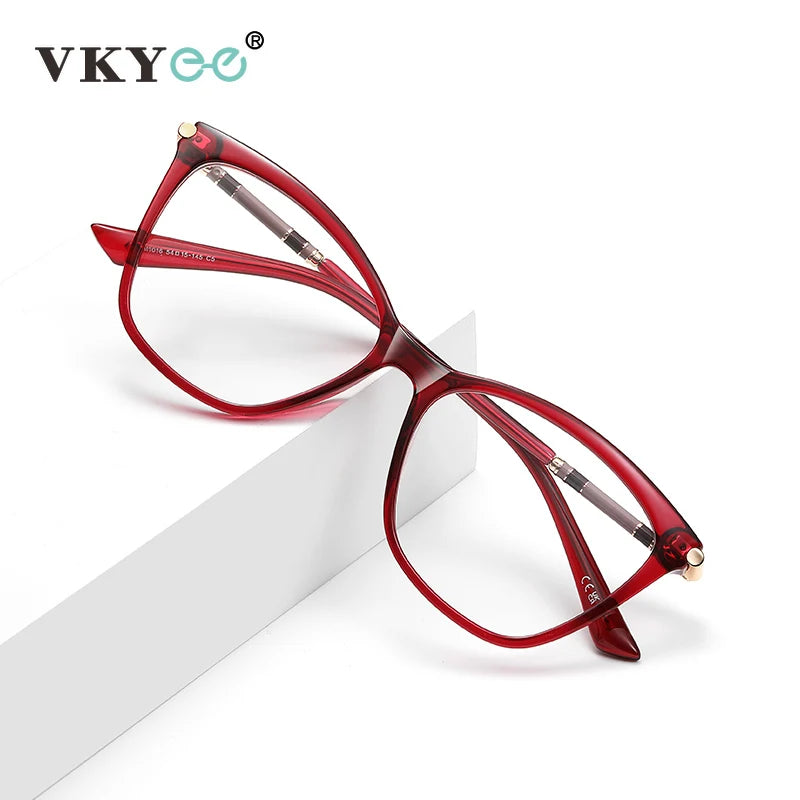 VICKY Classic Minimalist Geometric Design Fashionable Anti-blue Light Reading Glasses Customized Prescription Available LS211