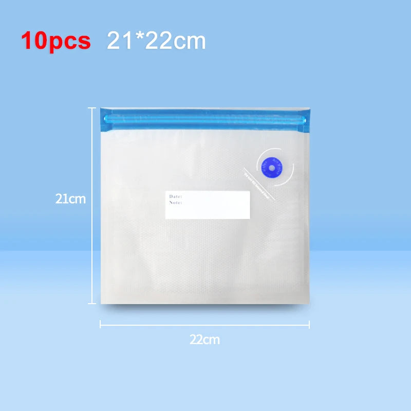 Electric Air Pump Rechargeable Automatic Vacuum Compression Machine for Food Fresh-Keeping with BPA-Free Vacuum Packaging Bag