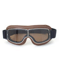 Motorcycle Glasses Windproof Motorcycle Helmet Glasses Sunglasses Retro Universal Folding Leather Retro Motorcycle Accessories
