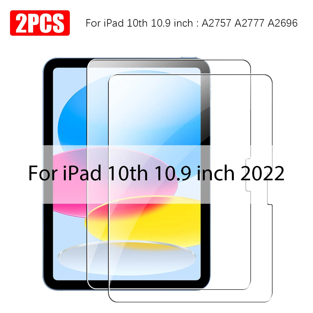 Tempered Glass For Ipad Pro 13 M5 M4 2025 12.9 Air 11 5 4 3 2 M3 M2 Screen Protector A16 10 9 9th 10th Generacion Mini 7 6 Film