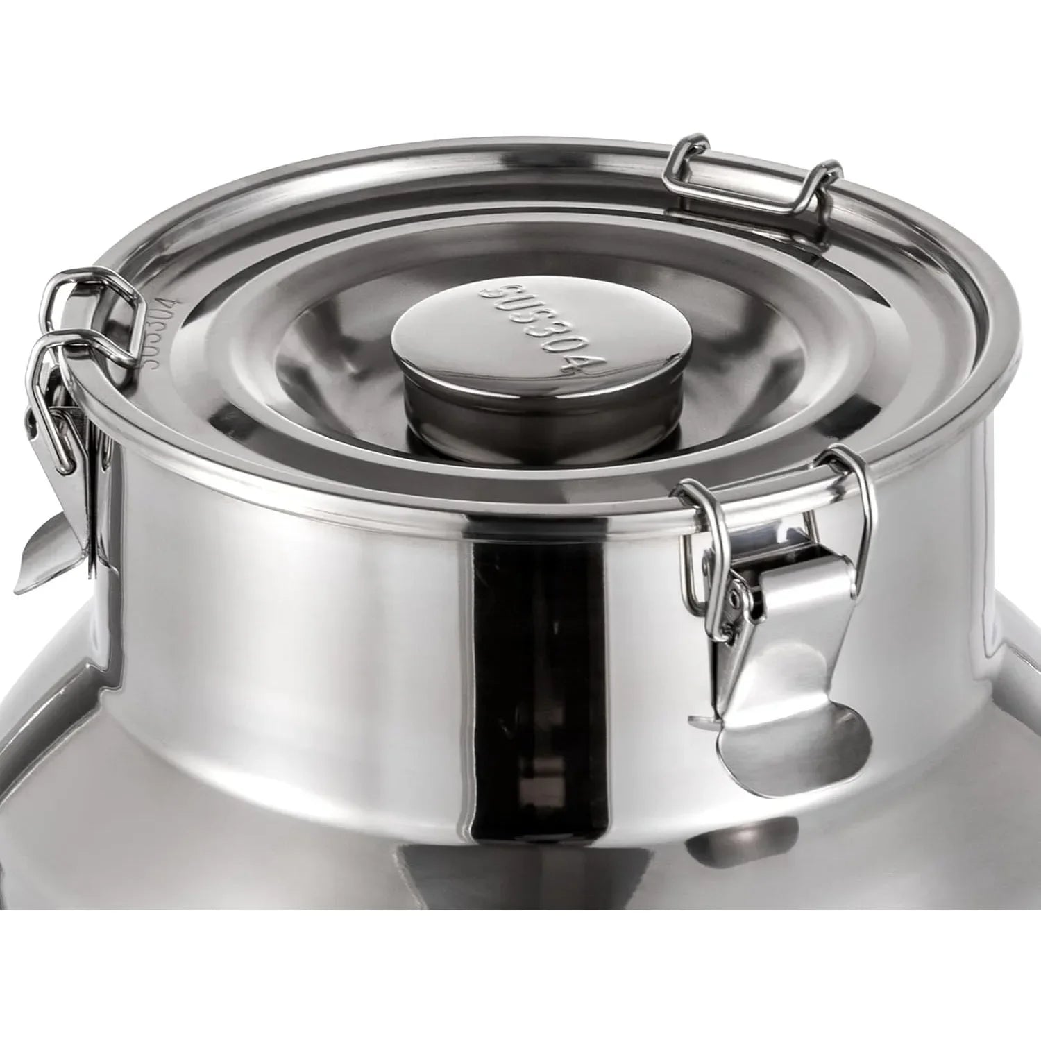 304 Stainless Steel Milk Can, 10L/2.64Gallon Milk Can with Faucet, Metal Water Beverage Drink Dispenser with Sealed Lid for Milk and Wine Liquid Storage (10L)