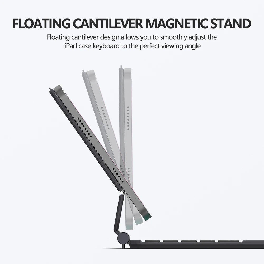 GOOJODOQ Magic Keyboard Case for iPad Mini 6 6th Generation Floating Cantilever Stand Multi-Touch Trackpad for iPad Mini 6