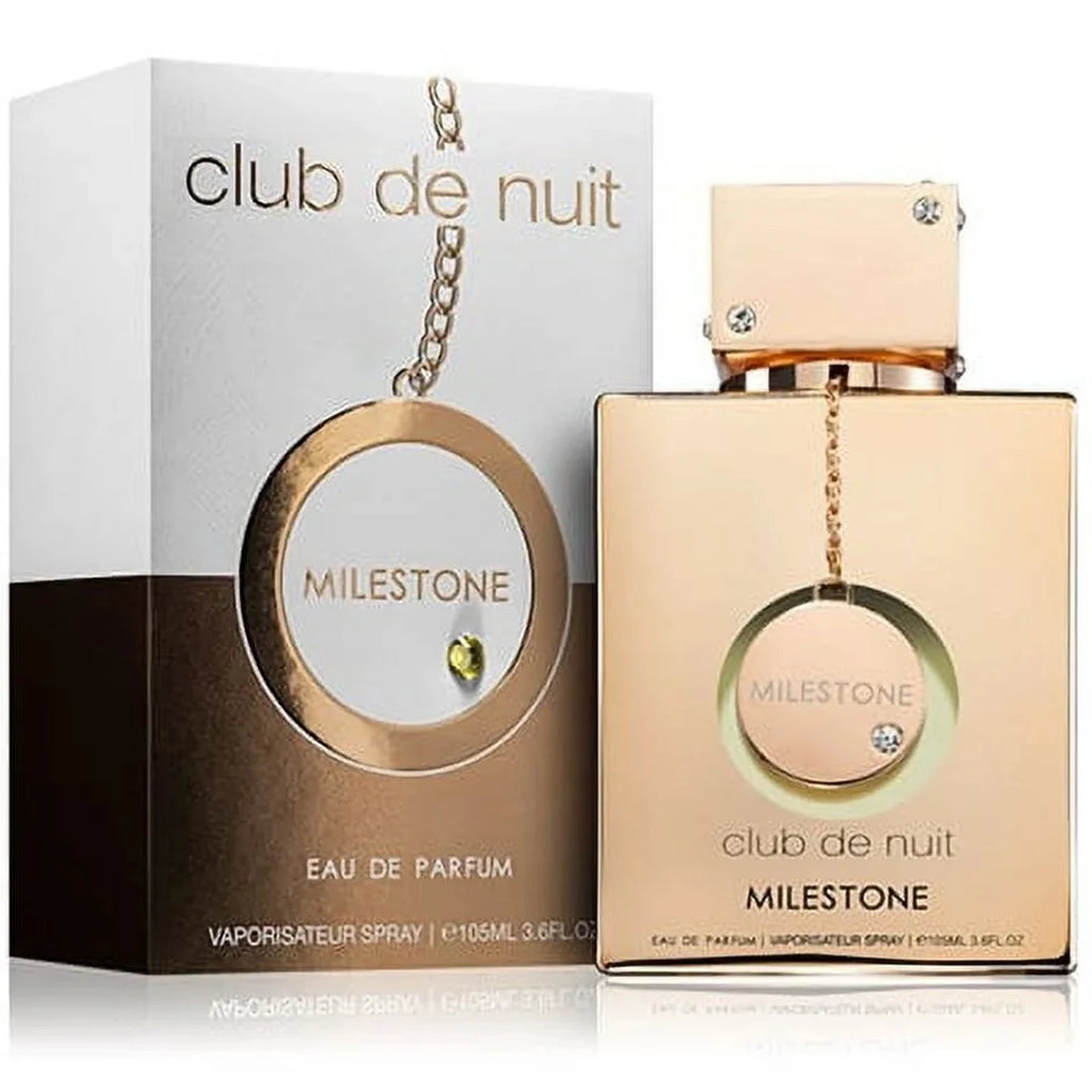 Armaf Club De Nuit Milestone for Unisex Eau de Parfum Spray, 3.6 Ounce，Holiday gift