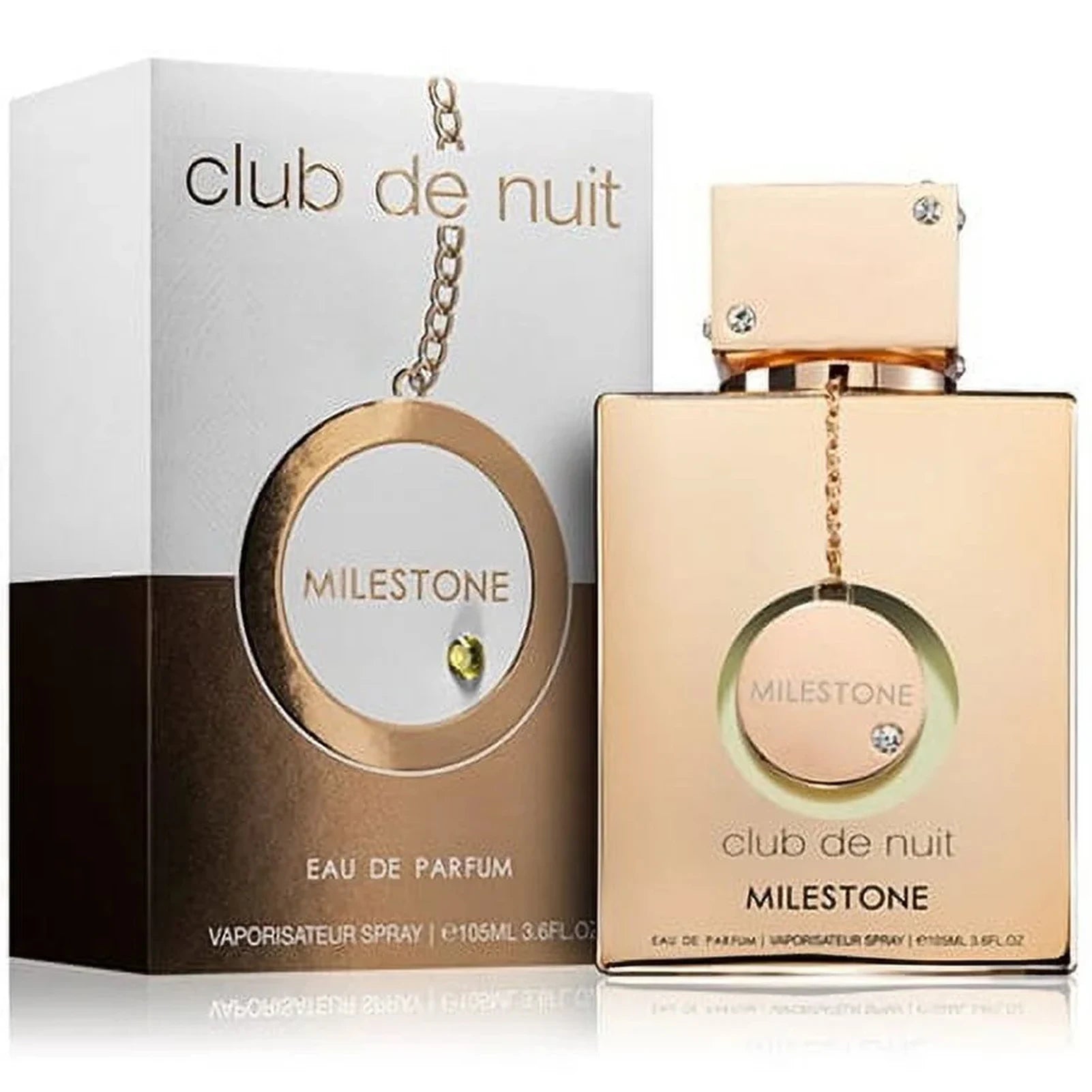 Armaf Club De Nuit Milestone for Unisex Eau de Parfum Spray, 3.6 Ounce，Holiday gift