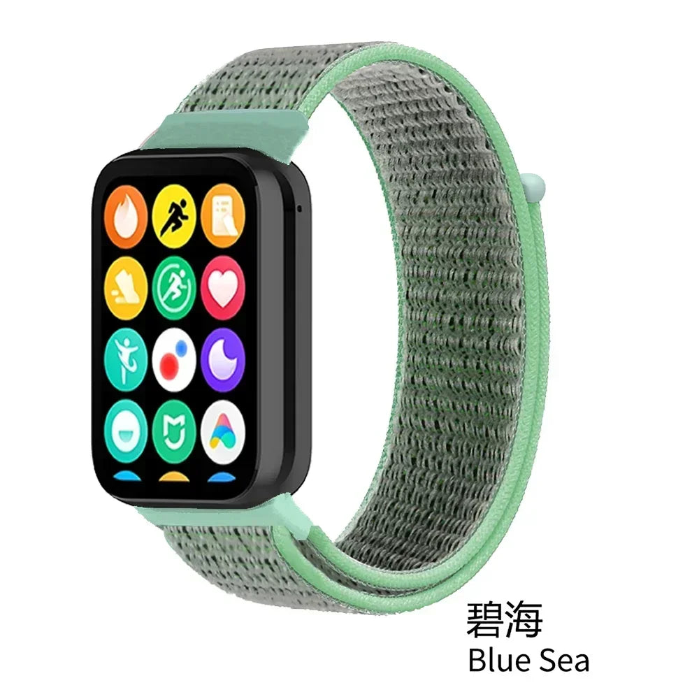 Nylon Strap for Xiaomi Mi Band 9/8 Pro Breathable Replaceable Bracelet Wristband Correa Redmi Watch 4/5/6 Watchband Accessories