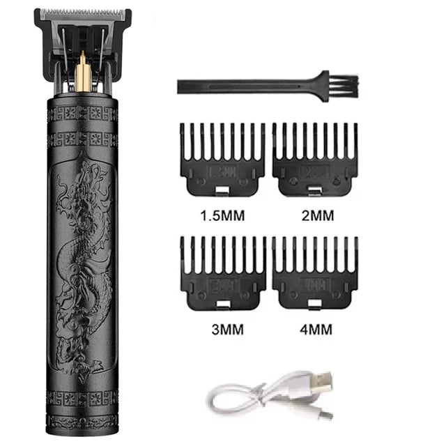 Electric Vintage Shaver Barber Cordless Hair Cutting Machine USB Charging Hair Trimmer Portable Hair Clipper Suitable For Men