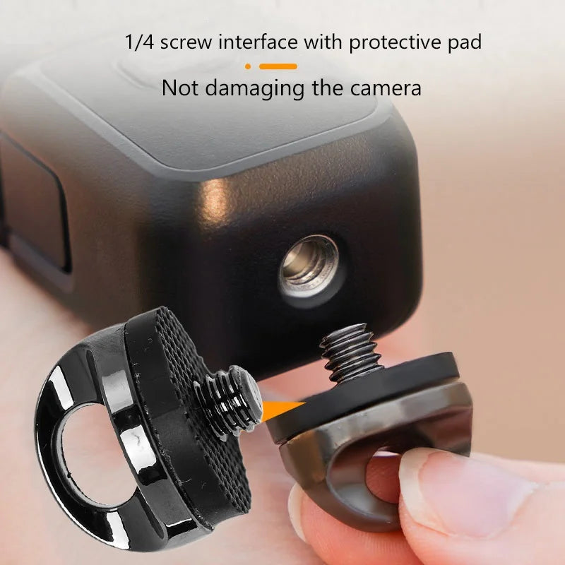For DJI OSMO Pocket 4 3 Crossbody Neck Strap with 1/4 Inch Screw Anti-loss Camera Lanyard for Insta360 X5 X4 Gopro Accessories