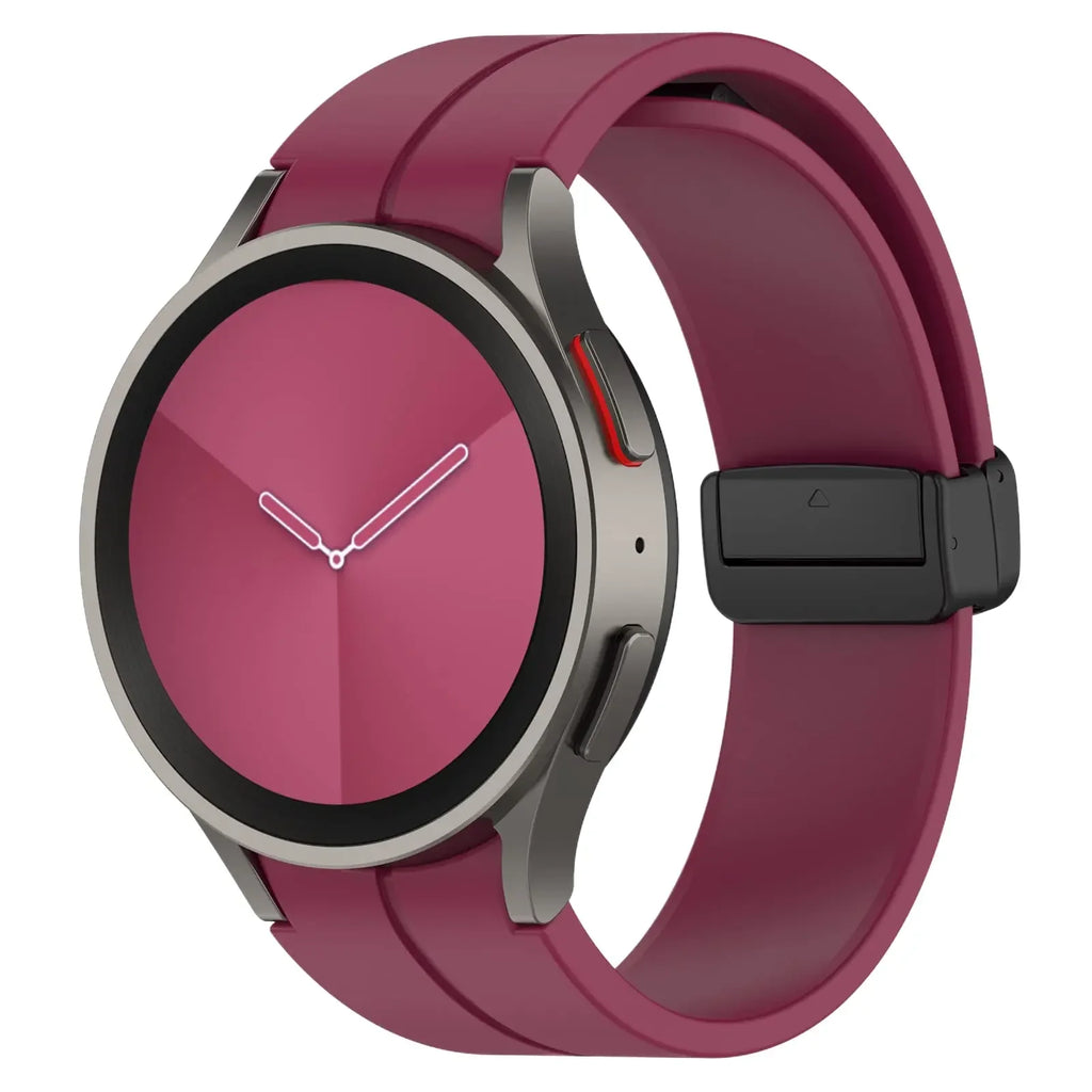 Original Silicone Band for Samsung Watch 7 6 5 4 Classic Strap 47mm 43mm 44mm 40mm Magnetic Buckle For Galaxy Watch 5 Pro 45mm