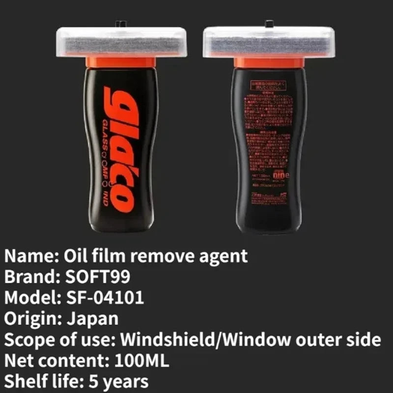 100ml Soft99 Car Windshield Oil Film Removal Rain Repellent Car Japan Glaco Coat Glass Antirain Coating Anti-rain Treatment