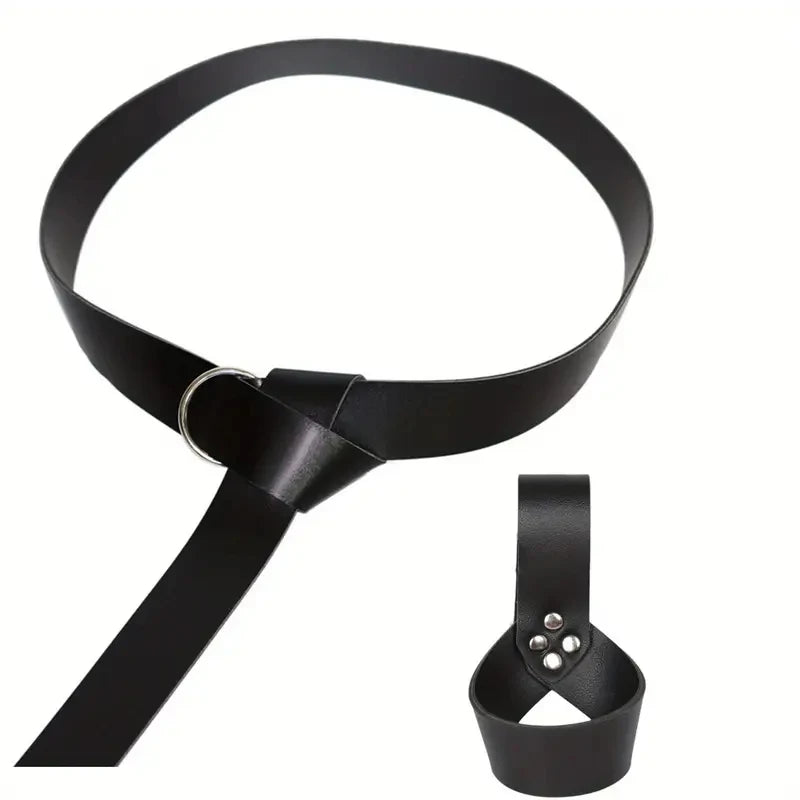 Medieval Scabbard belt Accessories for Men Renaissance Knight Leather Medieval Sword Holder Viking Costume LARP Accessories