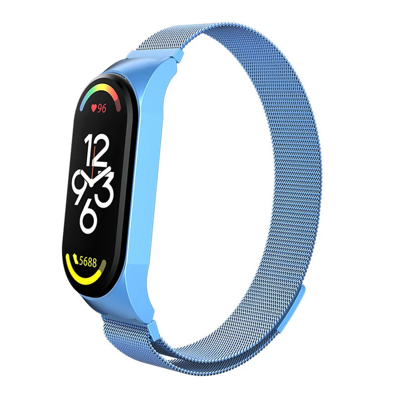 Milanese Bracelet for Xiaomi Mi Band 8 Strap Correa Mi band 6 7 stainless steel metel miband6 band4 for Xiaomi mi band 7 3 5 6 4