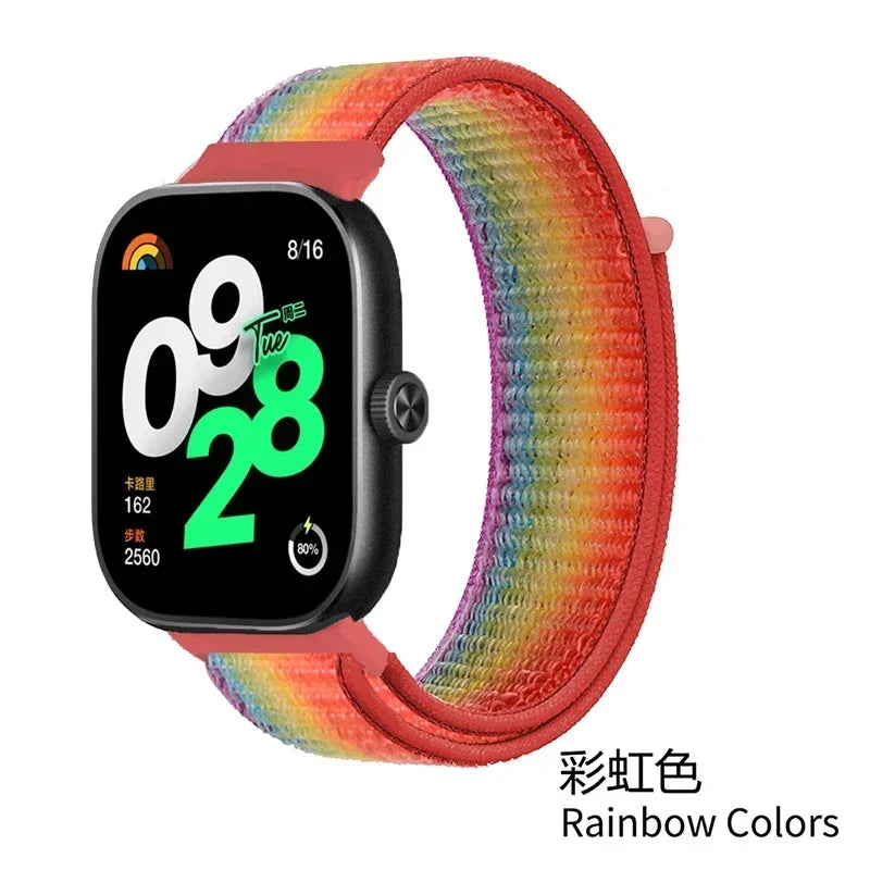 Breathable Strap for Xiaomi Redmi Watch 4/5/6 Nylon Replaceable Wristband Smart watch Belt for Mi Band 9/8 Pro Sport Watchband