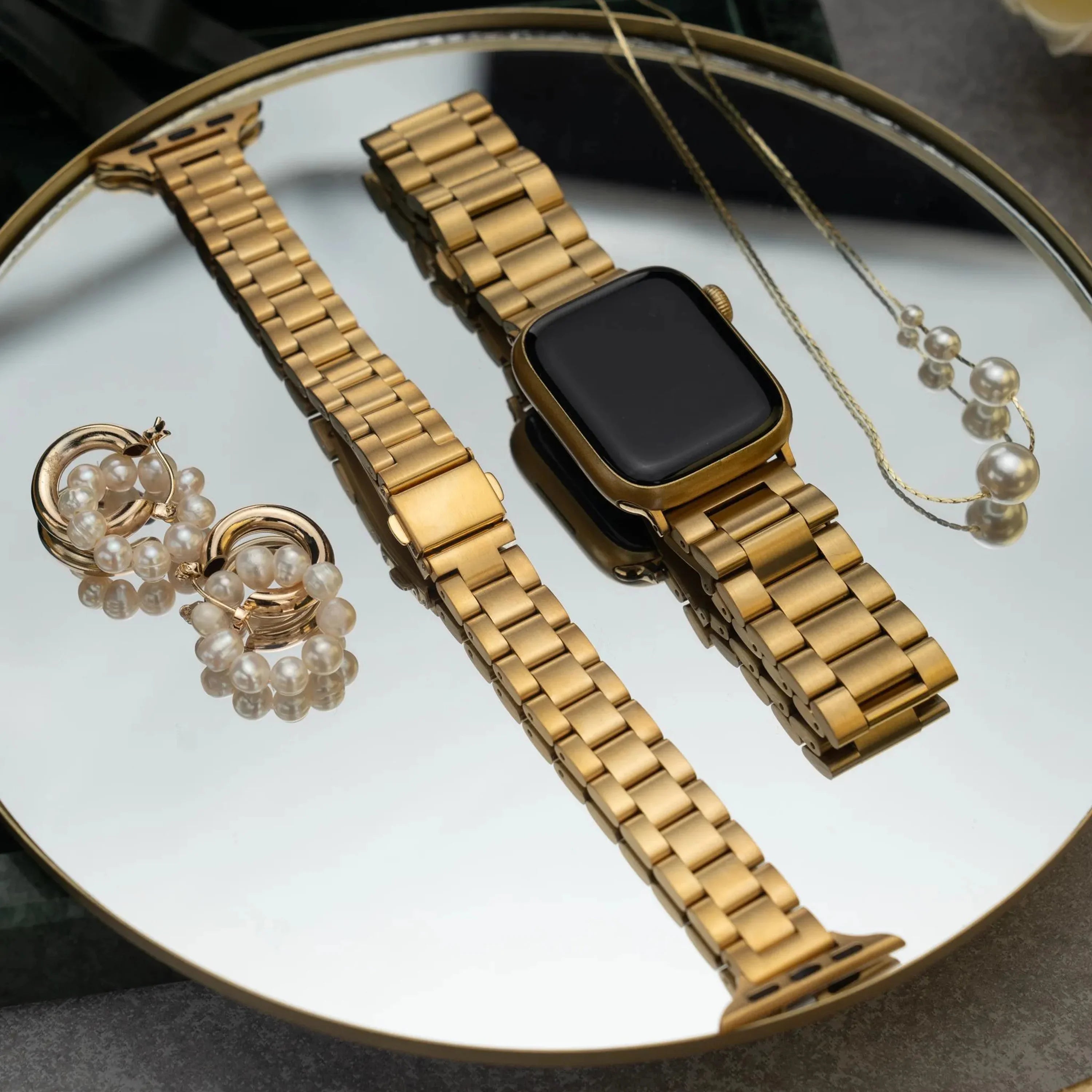 Slim Metal Strap For Apple Watch band UItra 49mm 9 8 7 45mm 41mm Women elegant bracelet on Iwatch series 654SE 44mm 42mm 40/38mm