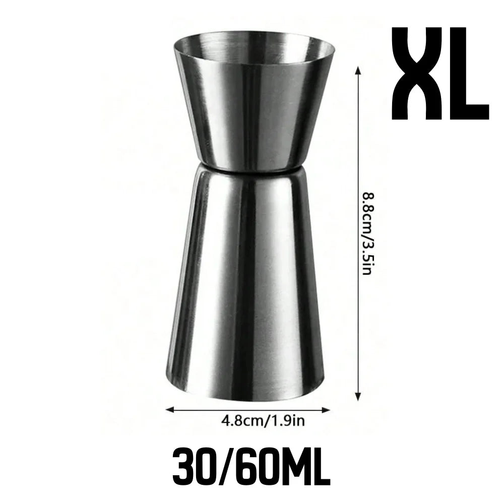 Stainless Steel Measuring Cup Cocktail Shaker Peg Measurer Jigger Dual Shot Drink Alcohol Capacity Shaking Bottle Party Bar Tool