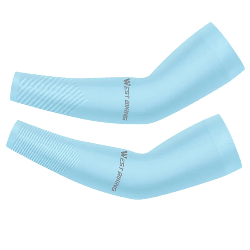1 Pair Arm Sleeves Summer Sun UV Protection Ice Cool Cycling Running Fishing Climbing Driving Arm Cover for Men Women