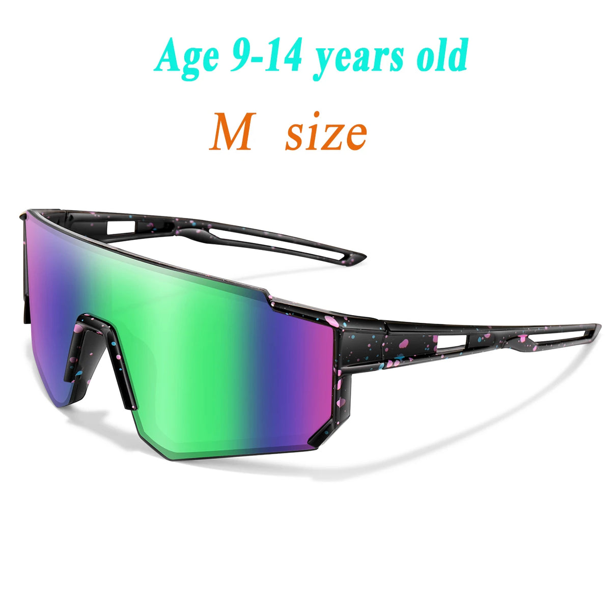 3-14 Year Old Children Baseball Sunglasses Kids Boys Girls M Size Youth BicycleUV400 Outdoor Sports Camping Mtb Bike Eyewear