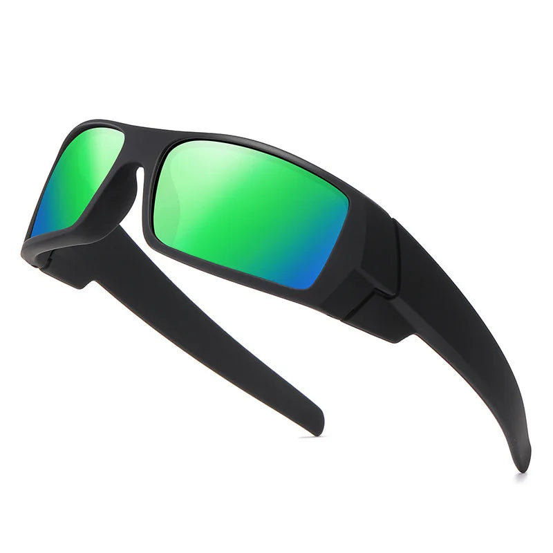 Square Frame Polarized Glasses, UV400 Full Frame for Cycling/Fishing, Outdoor Sports Sunglasses, Scratch-Resistant Lenses