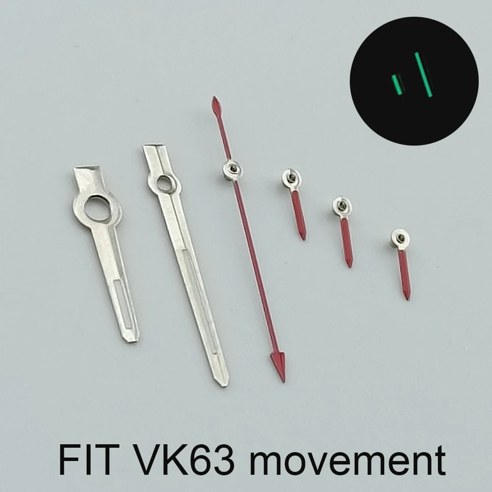 Watch Hands Accessories Hands for VK63 Quartz Movement Watch Accessories Watch Parts for Wristwatches