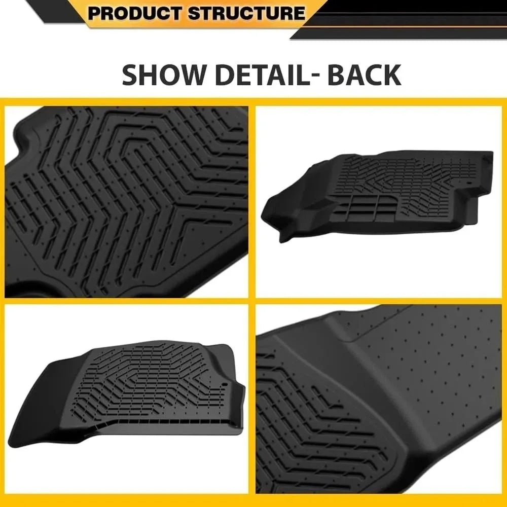 3PCS Car Floor Mats Liner For Chevy Silverado 1500 1999-2004 High Quality TPE All-Weather Automotive Floor Mat Waterproof Non-Slip Heavy Duty Car Mats Flexible Floor Liners Car Accessories