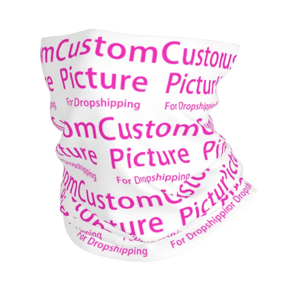 Custom Personalized Custom Photo Logo Neck Gaiter Women Men UV Protection Winter Customized DIY Print Bandana Scarf for Cycling