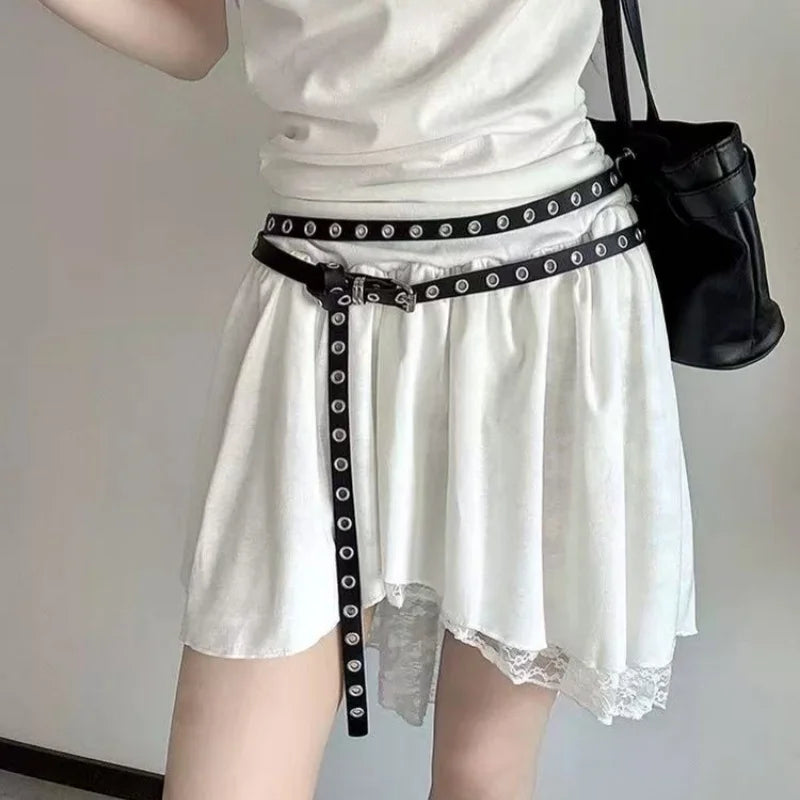 Thin waistband women's 2025 new style paired with skirt, high-end feeling, waist accessories, waist rope, niche and versatile, d