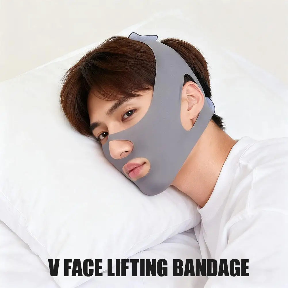 Face Sculpting Sleep Mask Breathable Elastic Lifting Tightening Mask Skin Care Slimming Strap Chin Up Mask Woman